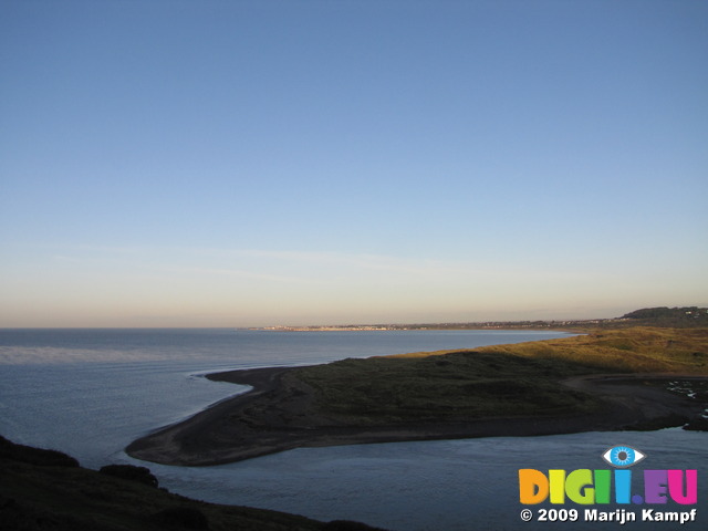 SX09761 View towards Porthcawl from Ogmore River mouth